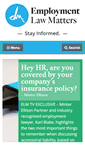 Mobile Screenshot of employmentlawmatters.com