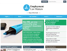 Tablet Screenshot of employmentlawmatters.com